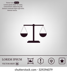 Scales balance icon