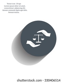 Scales balance icon
