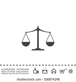 Scales balance icon