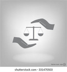 Scales balance icon