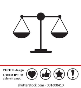 Scales balance icon