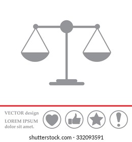 Scales balance icon