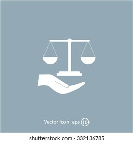 Scales balance icon