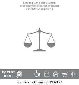Scales balance icon