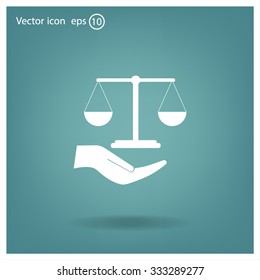 Scales balance icon