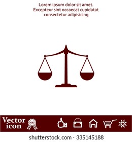 Scales balance icon
