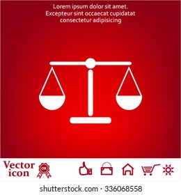 Scales balance icon
