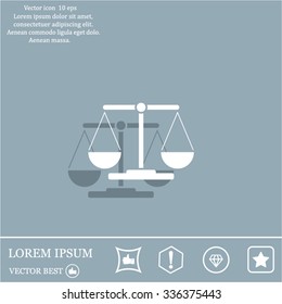 Scales balance icon