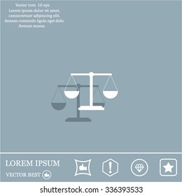 Scales balance icon