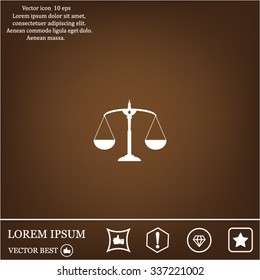 Scales balance icon