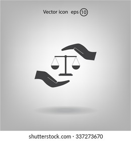 Scales balance icon