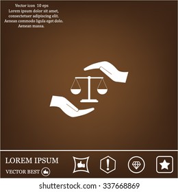 Scales balance icon