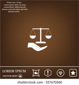 Scales balance icon