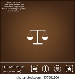 Scales balance icon