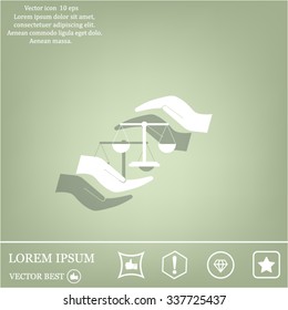Scales balance icon