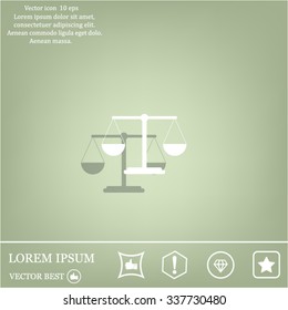 Scales balance icon