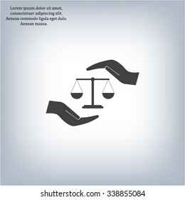 Scales balance icon