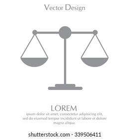 Scales balance icon