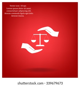 Scales balance icon