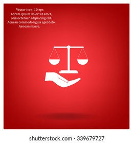 Scales balance icon