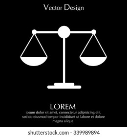 Scales balance icon