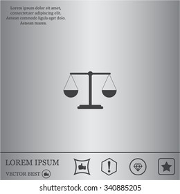 Scales balance icon