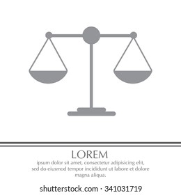 Scales balance icon