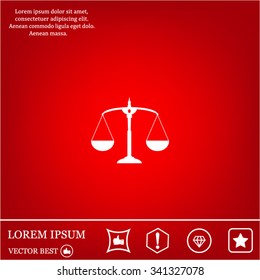 Scales balance icon