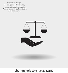Scales balance icon