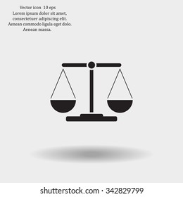 Scales balance icon
