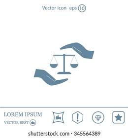 Scales balance icon