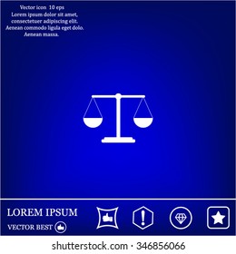 Scales balance icon