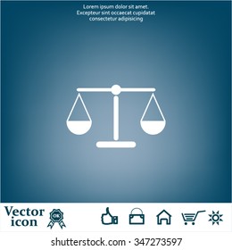 Scales balance icon