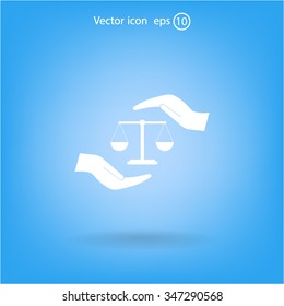 Scales balance icon