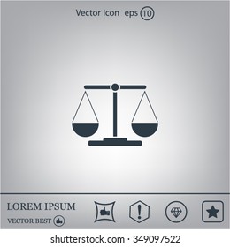 Scales balance icon