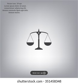 Scales balance icon