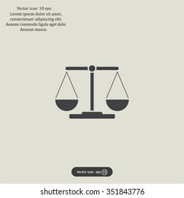 Scales balance icon