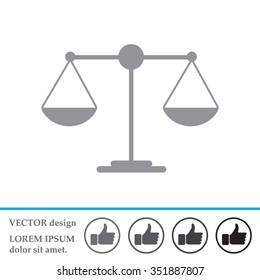 Scales balance icon