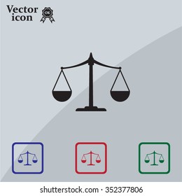Scales balance icon