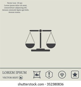 Scales balance icon