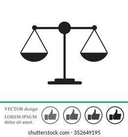 Scales balance icon