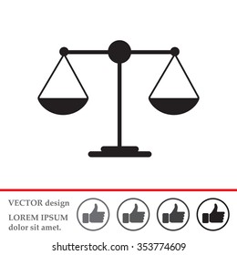 Scales balance icon