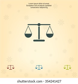 Scales balance icon