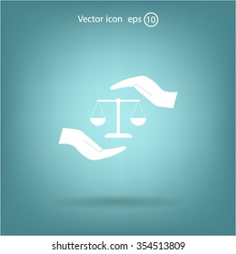 Scales balance icon