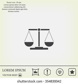 Scales balance icon