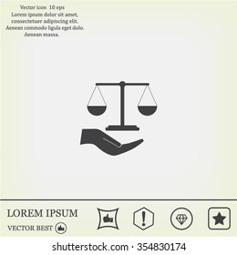 Scales balance icon