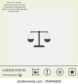 Scales balance icon