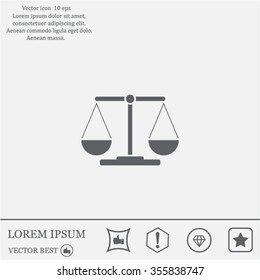Scales balance icon