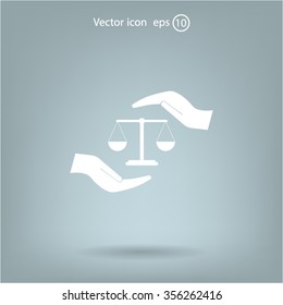 Scales balance icon