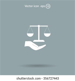 Scales balance icon